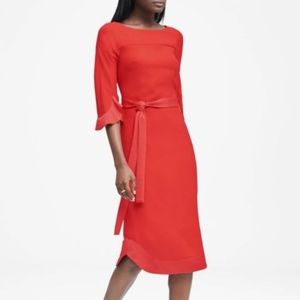 NWT Red Banana Republic Midi Dress, Size 2